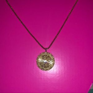 Medium Gold Sentiments Locket Necklace